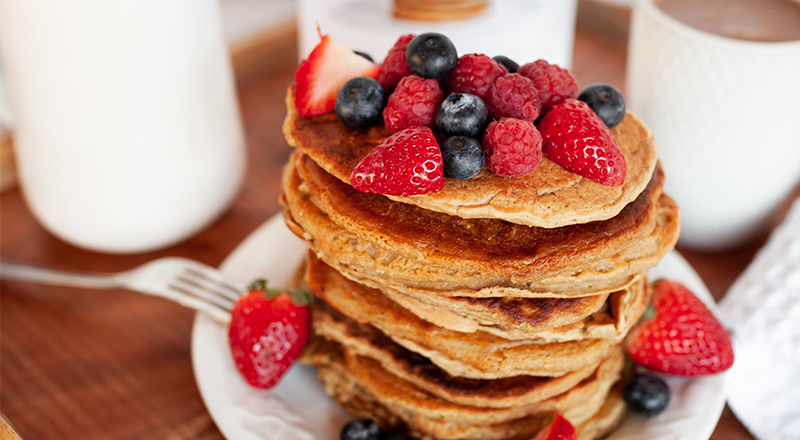 Pancakes proteici fit (vegan), Ricetta vegan